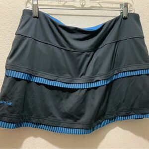 BOLLE tennis skort skirt shorts size L Large grey pink white